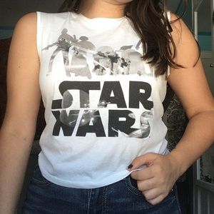 Stars Wars Crop Muscle Tee